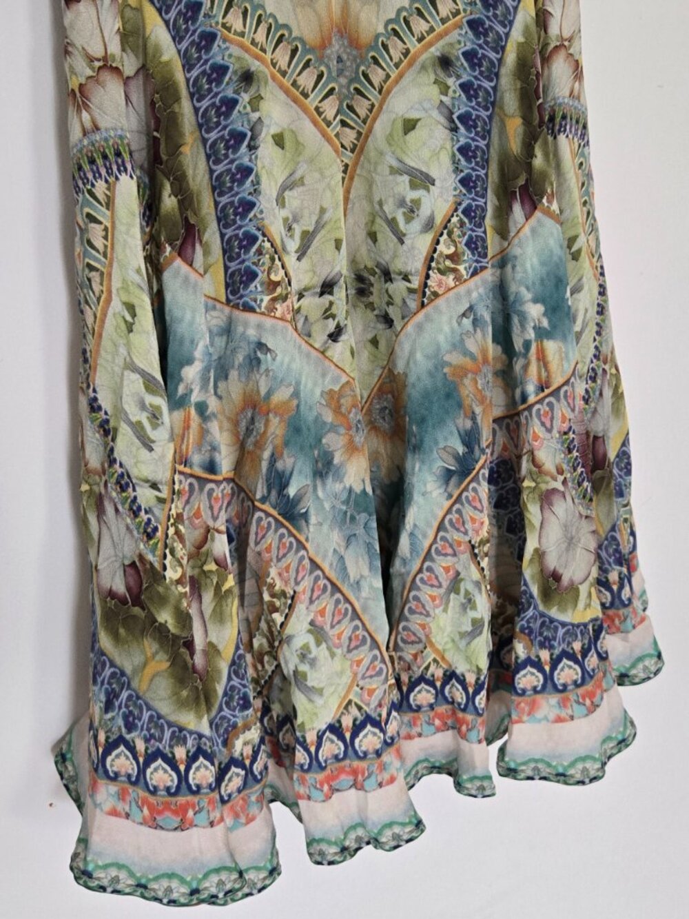 Camilla Sign Of Peace Short Dress With Tie Front Size 10 Small - Picture 10 of 14